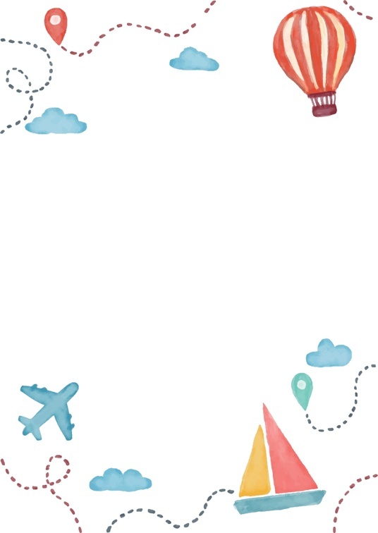 可爱卡通风1 (44)可爱卡通信纸模板word模板